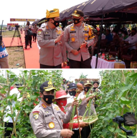  Kabaharkam Polri Komjen Agus Andrianto Apresiasi Keberhasilan Program Jaga Kampung Polda Riau