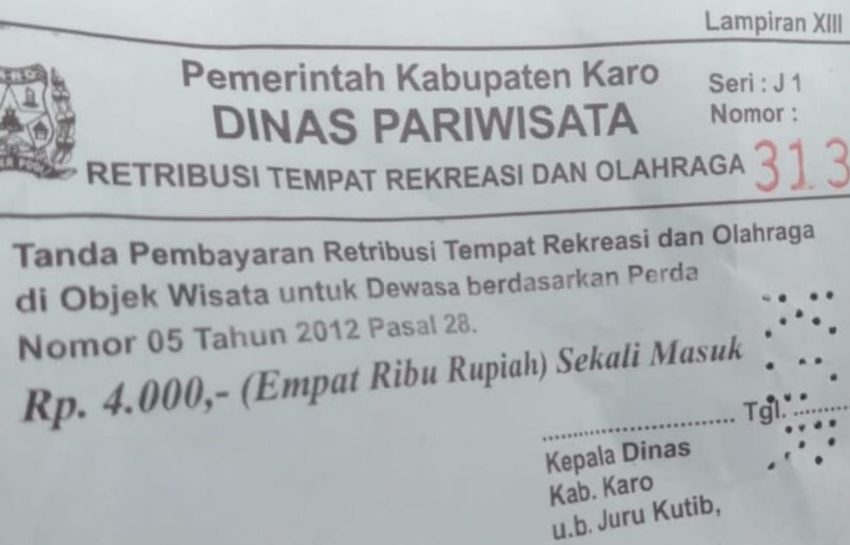  Kutipan Dinas Pariwisata di Pemandian Sidebuk-Debuk Pernah di OTT, Perda Nomor 05 Tahun 2012 Dipertanyakan