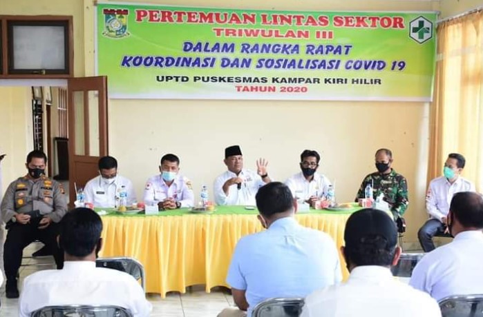  Sekda Kampar Harap Kepala Desa Berlakukan Pola Disiplin Protokol Kesehatan Layaknya PSBB