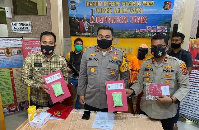  Polsek Medan Kota Ringkus Bandar Ekstasi