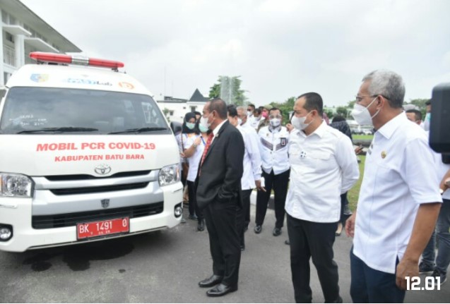  Gubsu Serahkan Mobil PCR Untuk Kabupaten Batubara