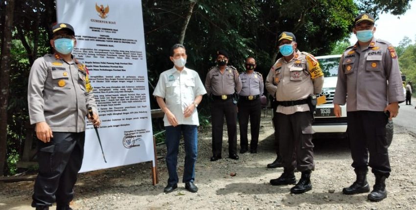  Pengecekan Petugas Cek Point Kasang Kab.Kuansing Perbatasan Riau-Sumbar dalam Rangka Hari Libur Panjang