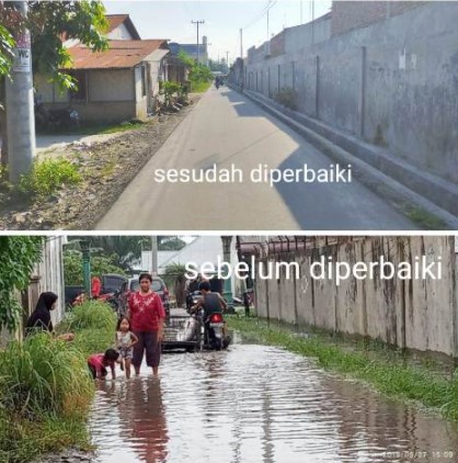  Kepedulian Darma Wijaya, Perbaiki Jalan di Desa Firdaus