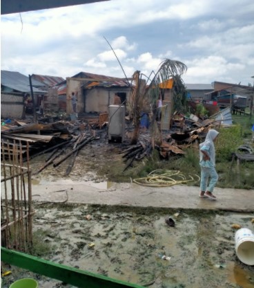  Rumah di Sungai Semburung Ludes Dilalap Sijago Merah