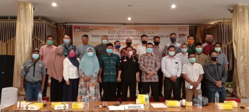  Gelar Rapat Pleno, KPUD Asahan Tetapkan DPT