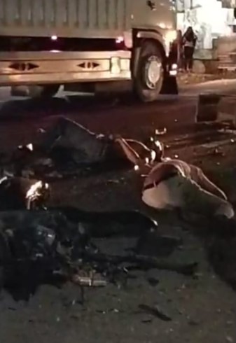  Tabrakan Maut di Depan SPBU Sentang, Dua Pengendara Sepmor Meninggal Dunia