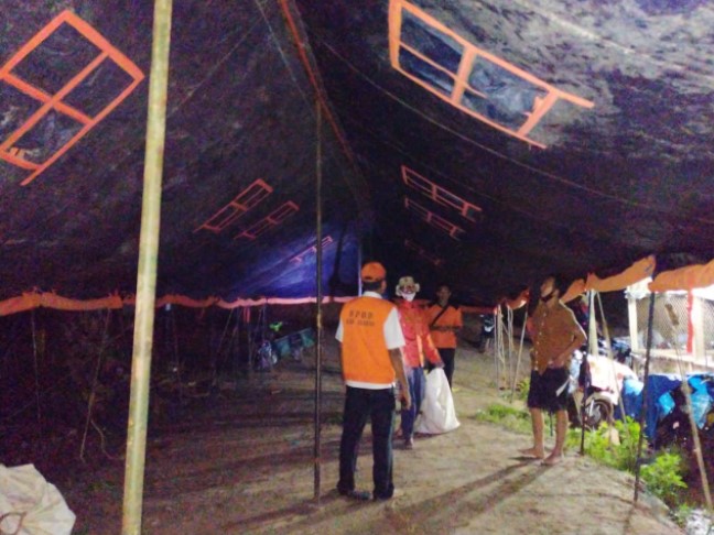 BPBD Asahan Dirikan Tenda Antisipasi Banjir dan Tanah Longsor