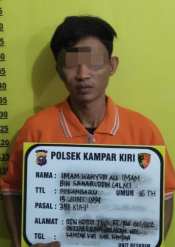  Pelaku Penganiayaan Diringkus Polsek Kampar Kiri