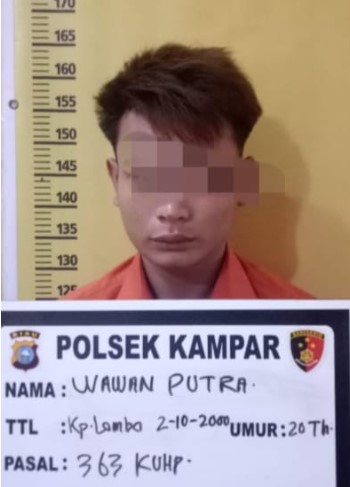  Polsek Kampar Tangkap Pelaku Curanmor Dalam Waktu 3 Jam