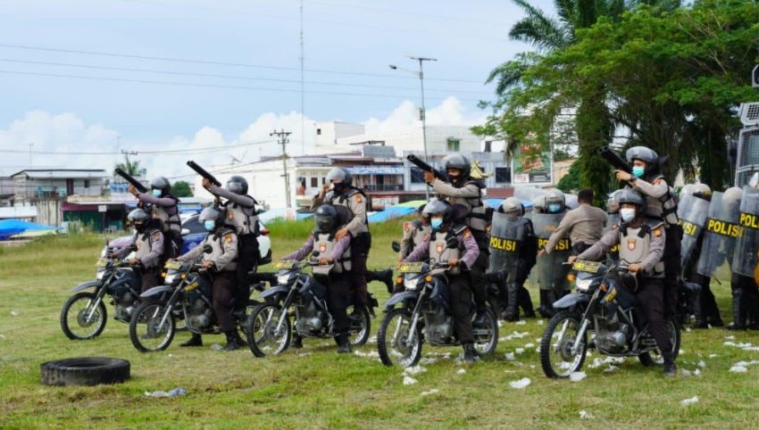  Polres Siak Gelar Simulasi Sispamkota