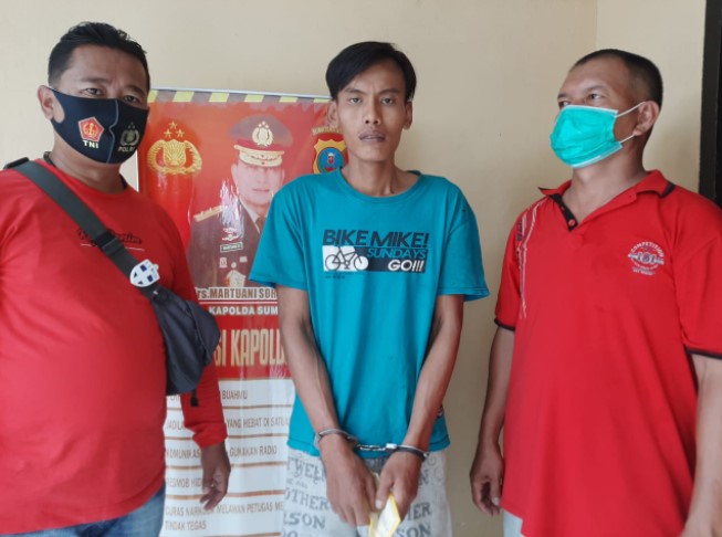  Sempat Buron, Iwan Lecit Diciduk  Polsek Perbaungan