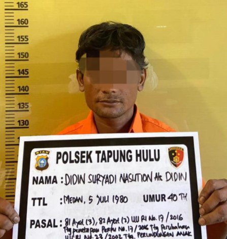  Cabuli Anak Tiri Yang Masih Dibawah Umur, Karyawan PT SAM I Ditangkap Polsek Tapung Hulu