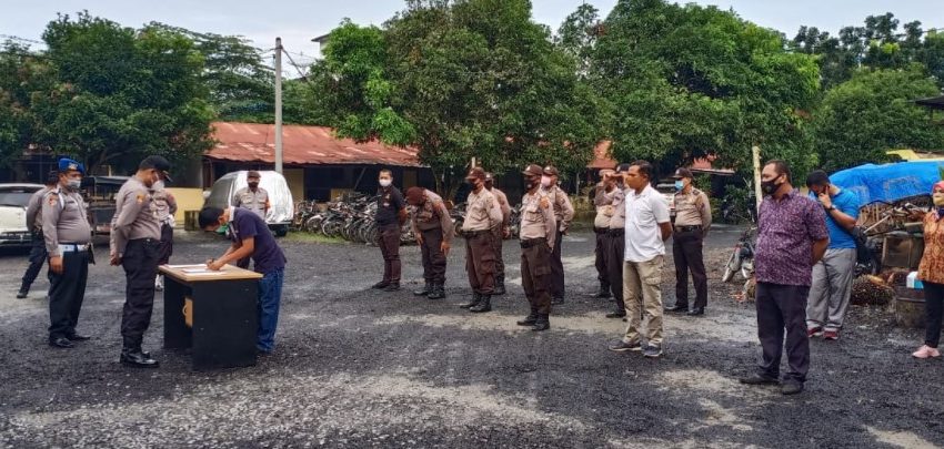  Gelar Deklarasi, Polsek Perdagangan Komitmen Jaga Netralitas Polri di Pilkada Serentak 2020