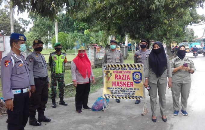  Polsek Perdagangan Gelar Operasi Yustisi Gabungan Bersama TNI dan Satpol PP