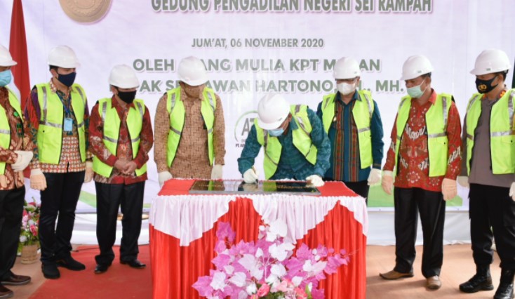  Pjs Bupati Sergai Hadiri Ground Breaking Pembangunan Gedung PN Sei Rampah