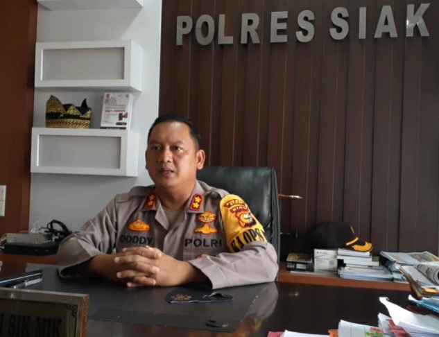  Kapolres Siak Terus Himbau Masyarakat Untuk Tetap Patuhi Prokes Cegah Covid-19