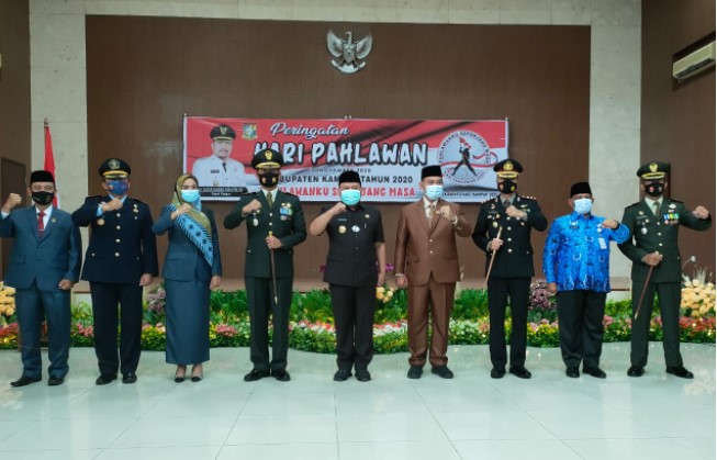  Upacara Hari Pahlawan Tingkat Kab. Kampar Dilaksanakan Secara Terbatas Mengikuti Protokol Kesehatan