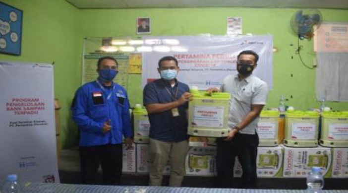 Lurah Kisaran Baru Terima CSR PT Pertamina Kisaran