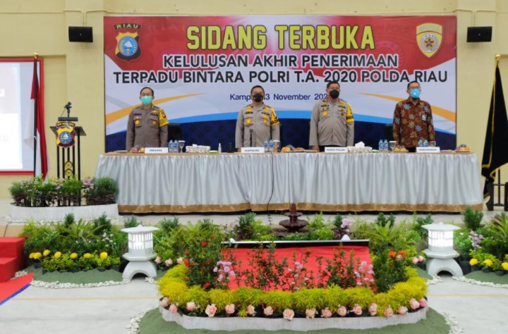  Kapolda Riau Pimpin Sidang Kelulusan Bintara Polri 2020