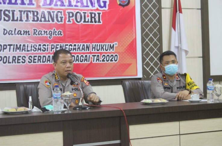 Lakukan FGD, Puslitbang Polri Kunjungi Polres Serdang Bedagai