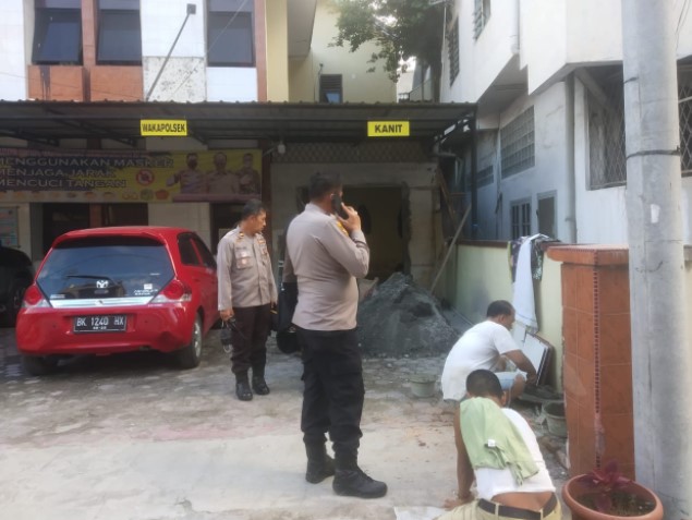  Polsek Medan Area Bangun Musholla  Al-Barokah