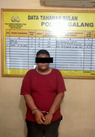  Seorang Pengangguran Diciduk Polsek Galang di Perladangan