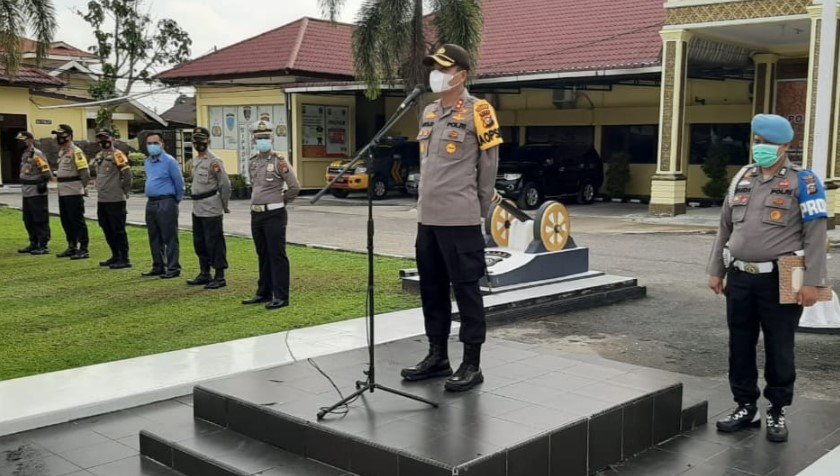  Kapolres Kampar Perintahkan Jajarannya Terus Lakukan Ops Justisi Penerapan Protkes