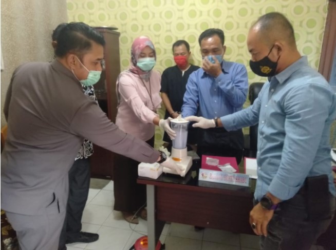  Polres Kampar Musnahkan Barang Bukti Sabu Seberat 69 Gram