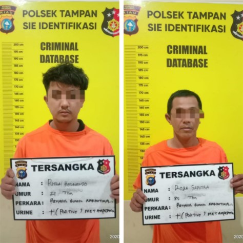  Polsek Tampan Tangkap Dua Pengedar Sabu Kampung Dalam