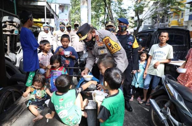 Kapolda Sumut Evaluasi Pemukiman Korban Banjir di Kelurahan Sungai Mati