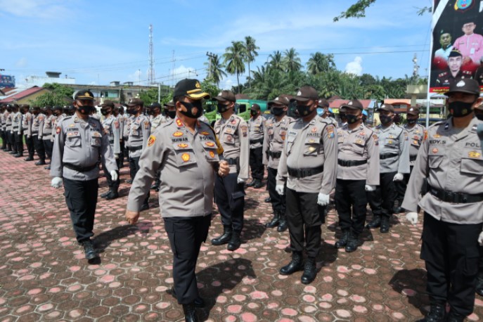 108 Personil Polres Batubara BKO Pilkada ke Asahan dan Tanjung Balai