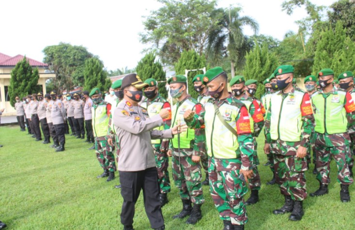  Kapolres Serdang Bedagai Pimpin Apel Serpas  Pengamanan Pilkada Serentak Tahun 2020