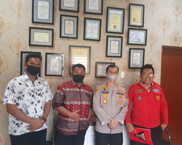 Pemuda Batak Bersatu PAC Medan Selayang Silaturahmi ke Polsek Sunggal