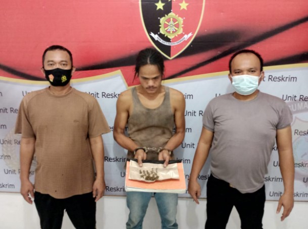  Tekab Polsek Kualuh Hilir Ringkus Pengedar Ganja