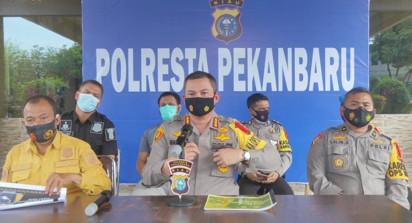  Kapolresta Pekanbaru Paparkan Tren Kasus Menonjol Tahun 2020