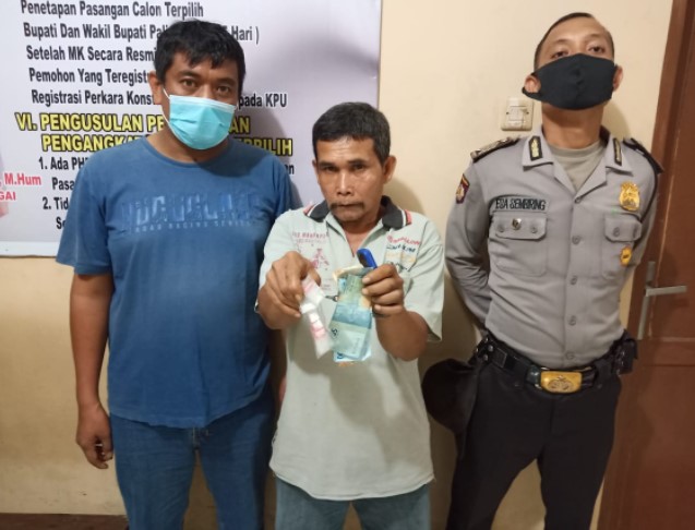 Lagi Paketin Sabu, Mahrup Digerebek Polsek Dolok Masihul