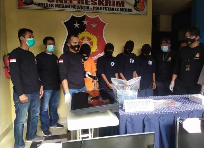  Pelaku Bongkar Rumah Diciduk Tekab Polsek Medan Helvetia