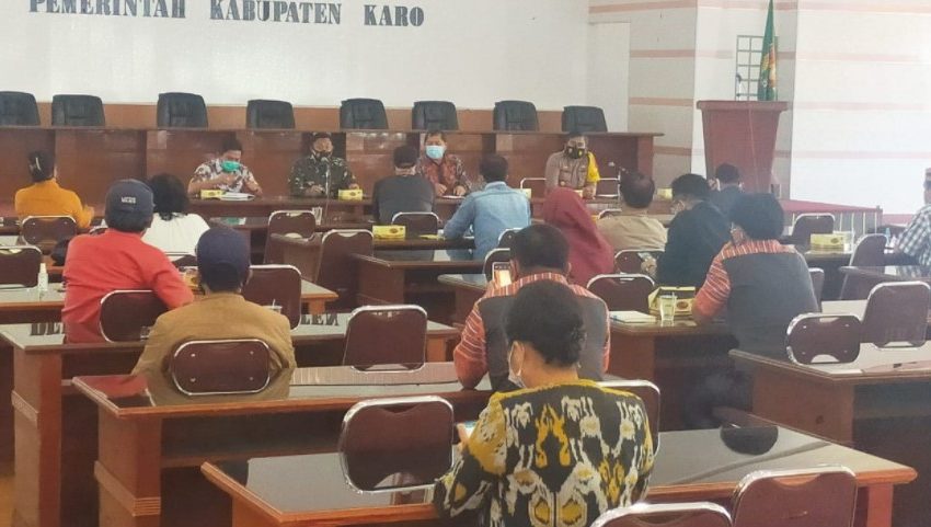  Antisipasi Penyebaran Covid-19 saat Pesta Adat, Forkopimda Karo Undang Para Pengusaha Jambur dan Lurah