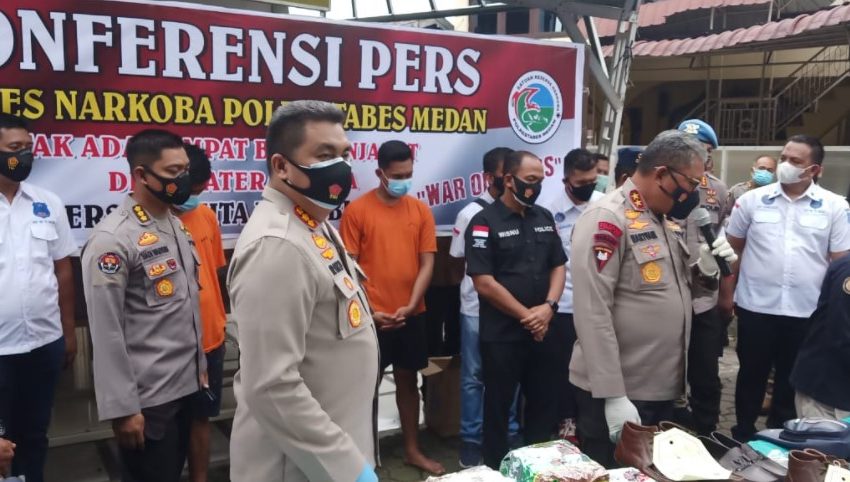  Pengiriman Sabu 25 Kg Sabu ke Surabaya Digagalkan Polrestabes Medan