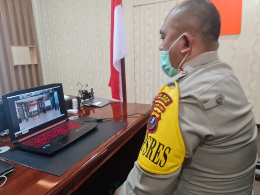  Kapolres Simalungun Ikuti Kegiatan Penandatanganan Fakta Integritas Seleksi SIP Polda Sumut Secara Virtual