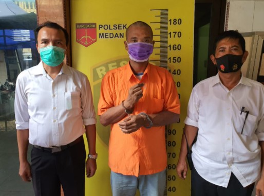  Tekab Polsek Medan Area Amankan Pria Pemakai Sabu