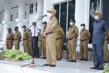  Pimpin Apel Gabungan, Bupati Asahan Ingin ASN Jadi Garda Terdepan Sosialisasikan Pelaksanaan Vaksin