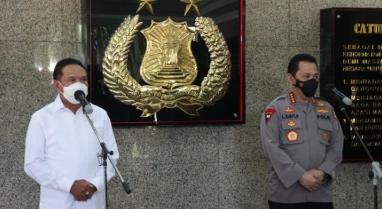  Menpora Sambangi Kapolri Bahas Pelaksanaan Kegiatan Olahraga Dimasa Pandemi