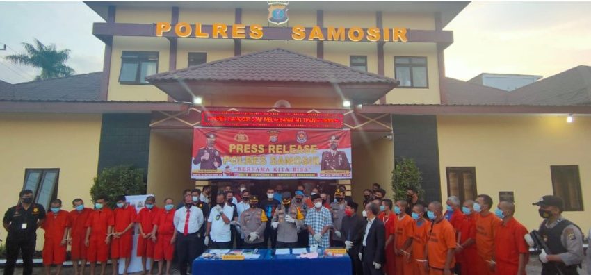  Polres Samosir Tangkap 17 Pelaku Kejahatan