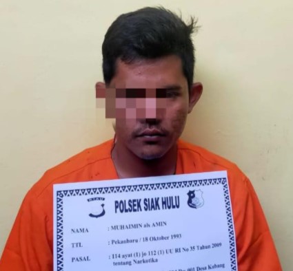  Nyambi Jualan Sabu, Karyawan Swasta Ditangkap Tim Opsnal Polsek Siak Hulu