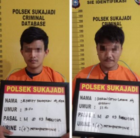  Dua Penyalahguna Narkotika Disikat Polsek Sukajadi 