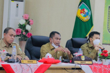  Rapat Finalisasi LKPJ 2020, Bupati Sergai Minta OPD Laporkan Kinerja Tiap Bulan