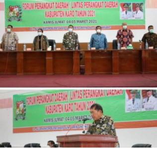  Pemkab Karo Gelar Forum Perangkat Daerah Lintas Kabupaten Tahun 2021