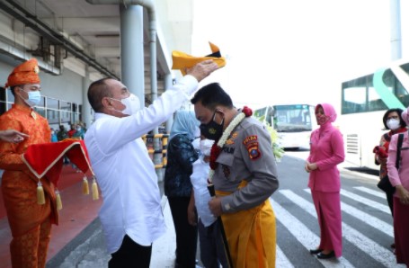 Forkopimda Sambut Kedatangan Kapoldasu Irjen RZ Panca Putra Simanjuntak