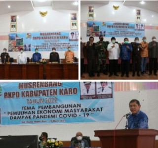  Bupati Karo Resmi Buka Musrenbang RKPD Tahun 2022